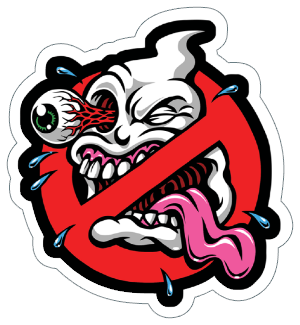 monster ghostbuster vinyl sticker