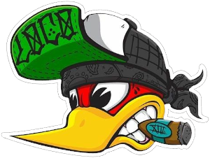 cigar duck vinyl sticker