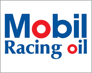 mobil racing oil vinyl sticker