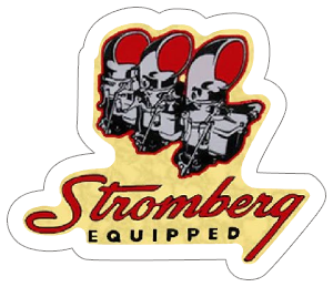 stromberg equipped vinyl sticker
