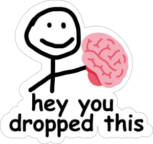 hey you dropped this vinyl sticker