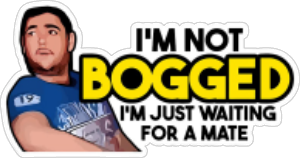 im not bogged just waiting for a mate vinyl sticker
