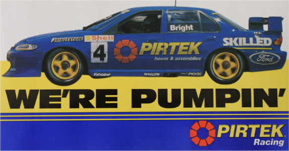 pirtek falcon were pumpin printed sticker