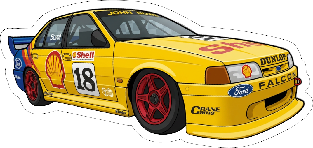 bowe eb falcon printed sticker