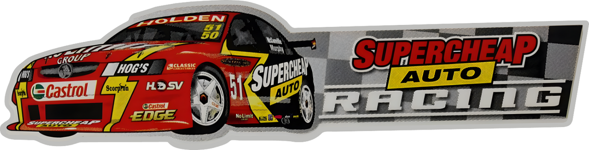 supercheap auto racing bumper sticker