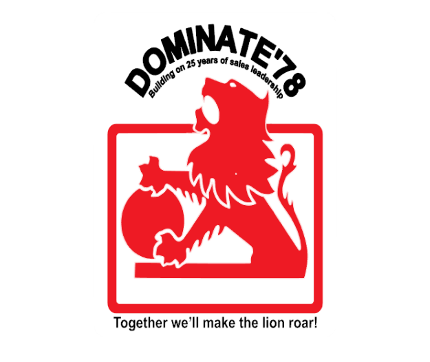 dominate 78 vinyl sticker