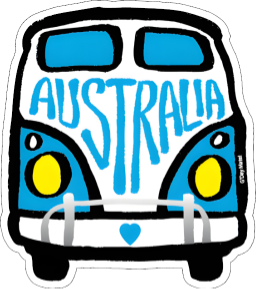 australia kombi vinyl sticker