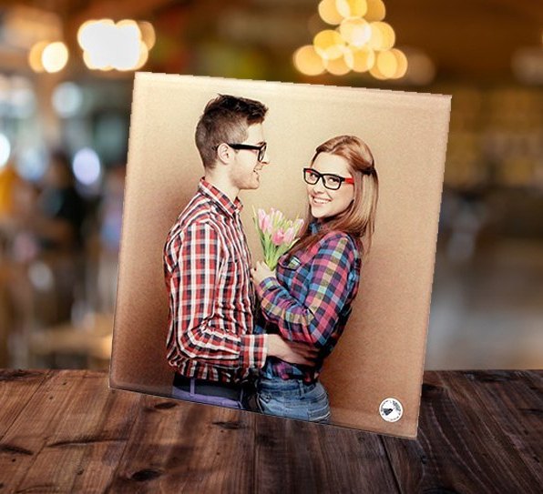 Glass Photo Frame 20cm by 20cm