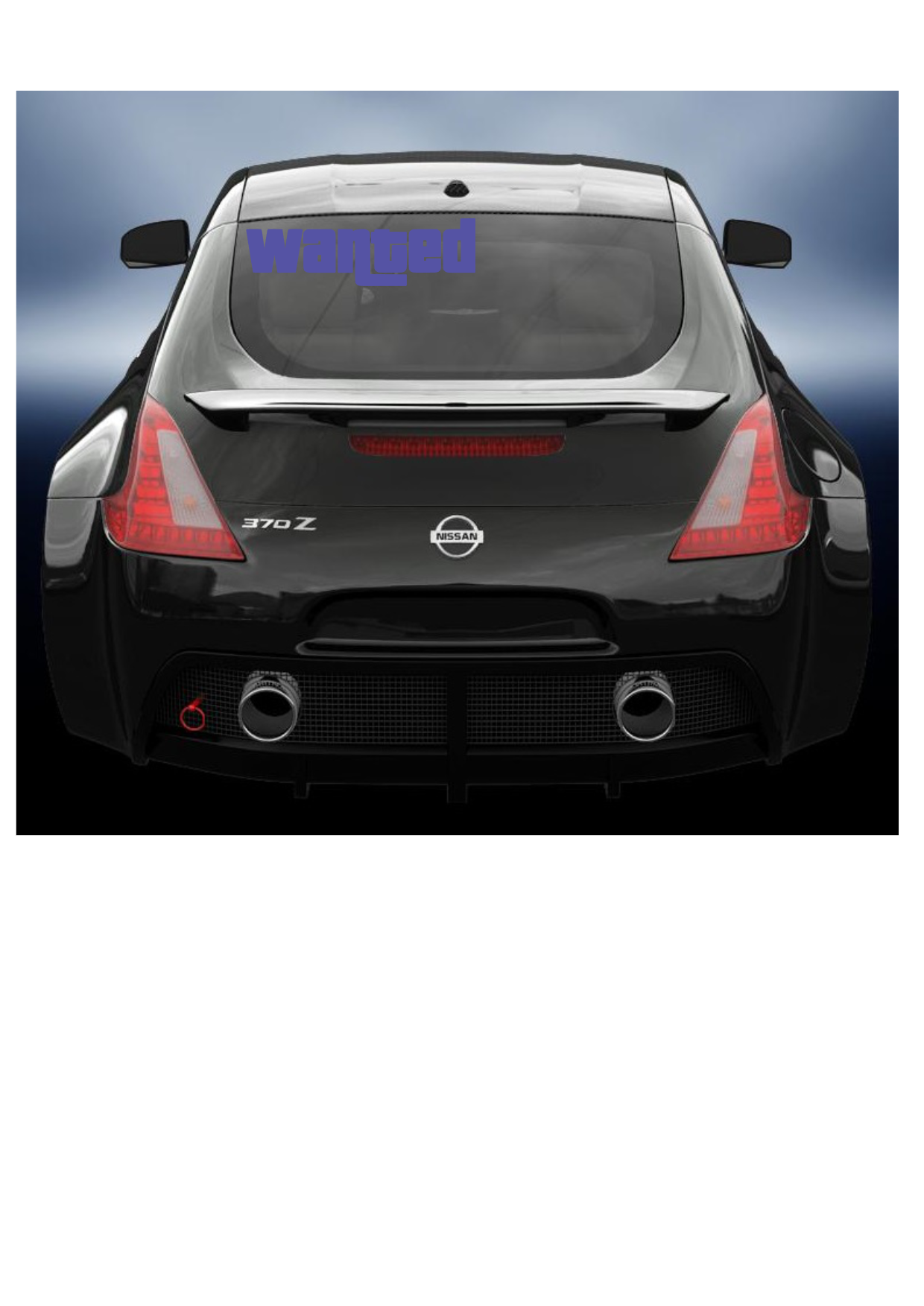 Wanted JDM style vinyl sticker/decal