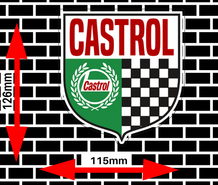 Castrol logo vintage/retro Sticker