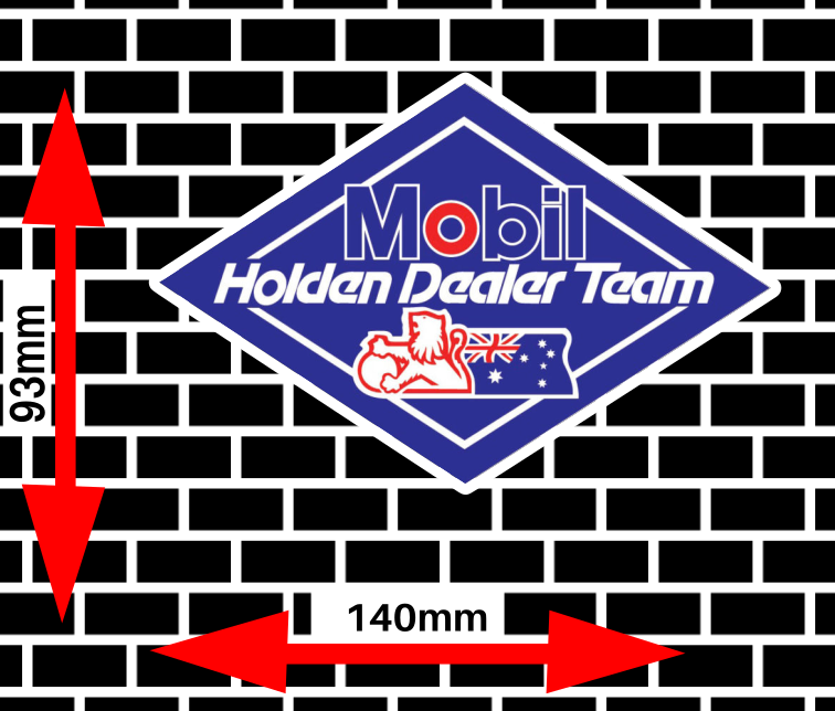 Mobil HDT Triangle vintage/retro Sticker