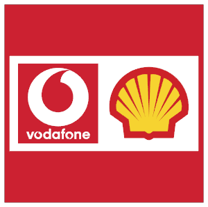 shell vodafone vinyl sticker