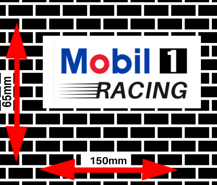 Mobil Racing 1 Design 2 vintage/retro Sticker