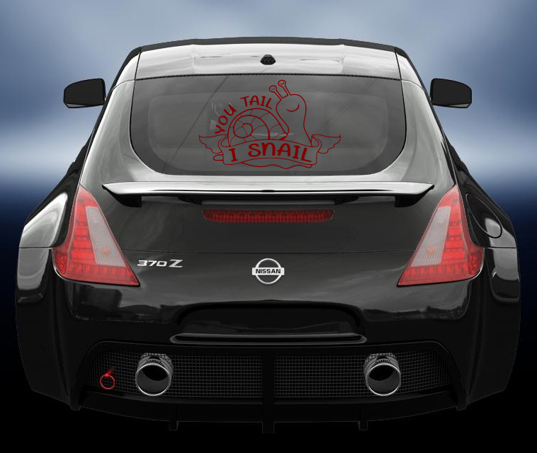 You tail i snail vinyl sticker