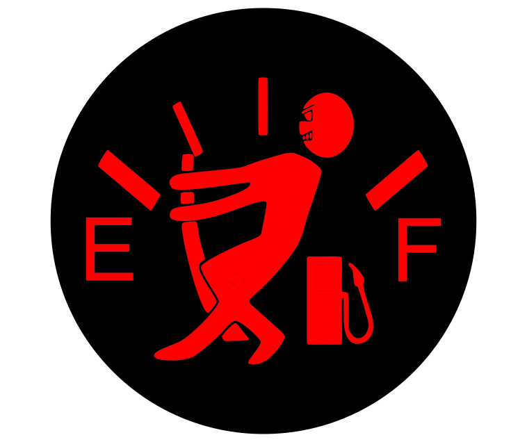 petrol cap fuel gauge vinyl sticker / decal