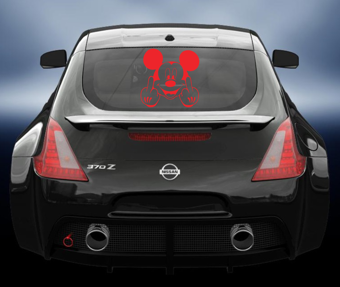 Mouse Finger Vinyl Decal