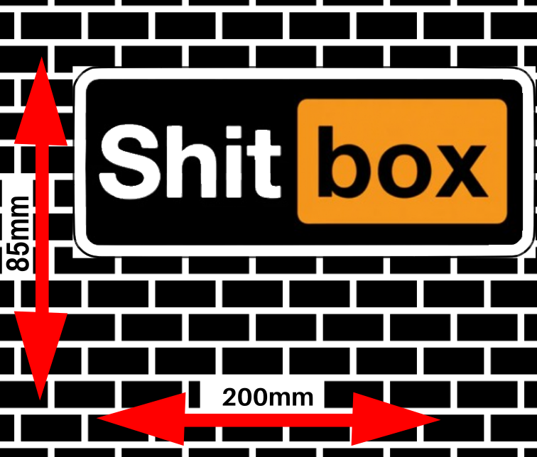 Shitbox Sticker Design 1
