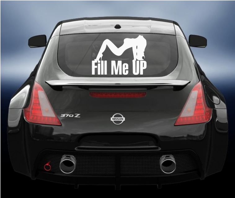 Fill her up vinyl car sticker