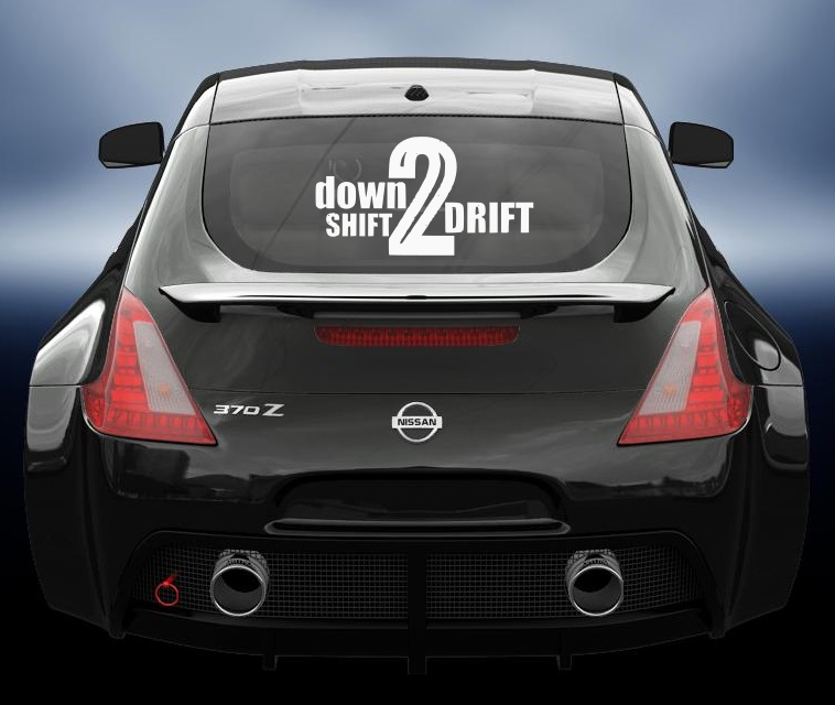 Down shift 2 drift vinyl sticker