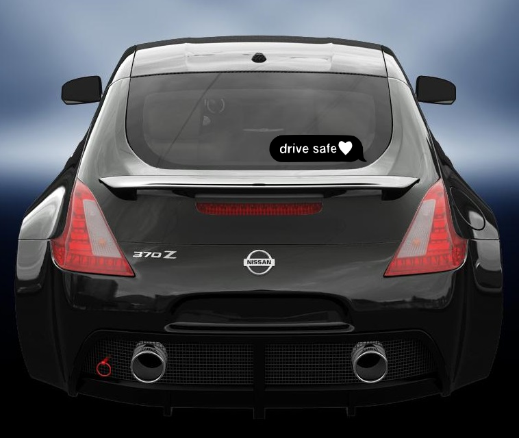 Drive safe vinyl decal