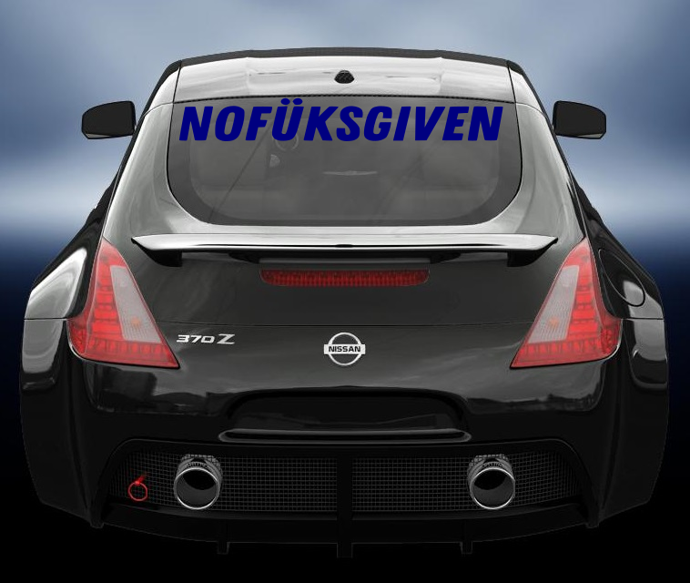 NOFUKSGIVEN vinyl sticker/decal