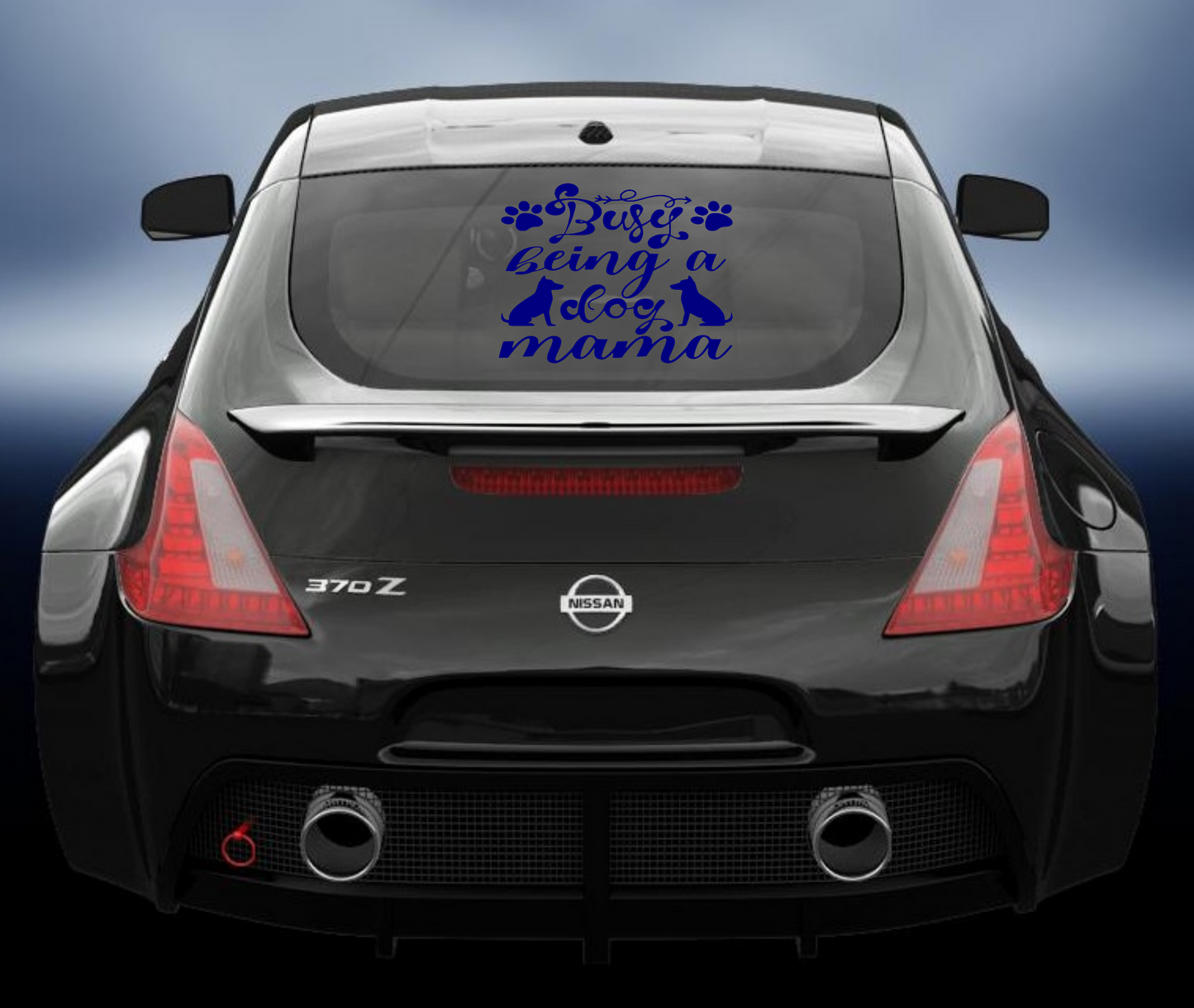 Busy being a dog mama vinyl Decal