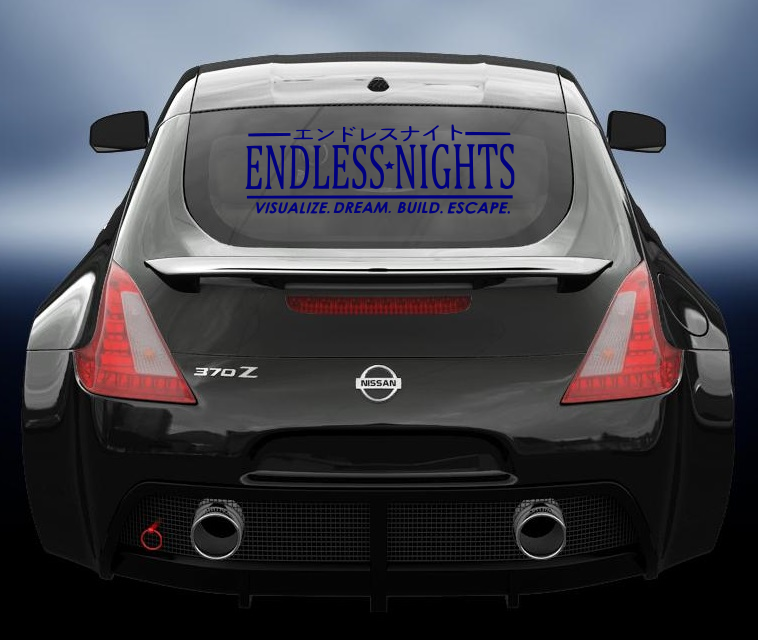 Endless Nights JDM style car decal