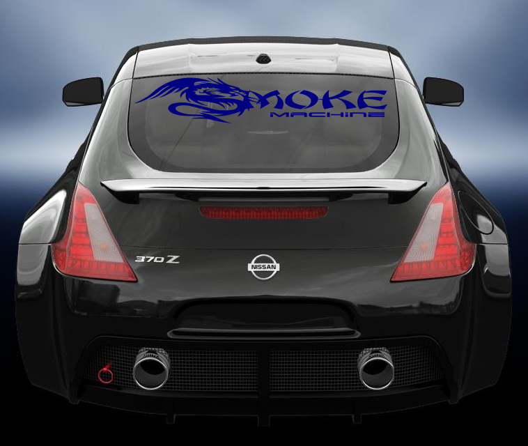 Smoke Machine JDM style car decal