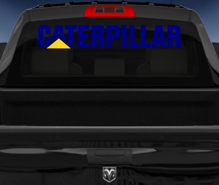 Caterpillar vinyl 4wd sticker/decal
