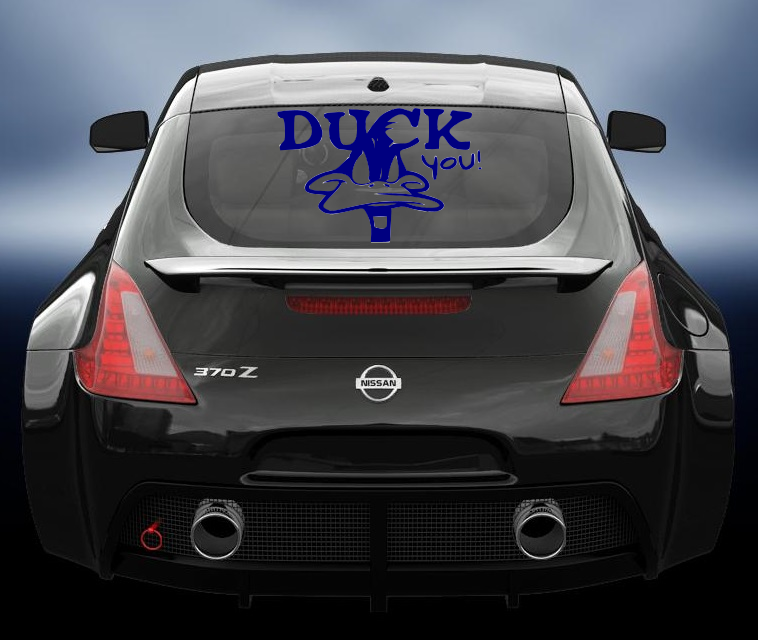 Duck you vinyl decal sticker