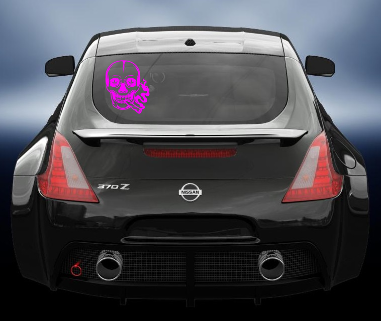 Smoking Skeleton vinyl decal