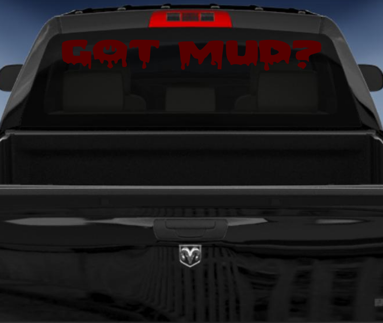 Got Mud 4wd car sticker/decal
