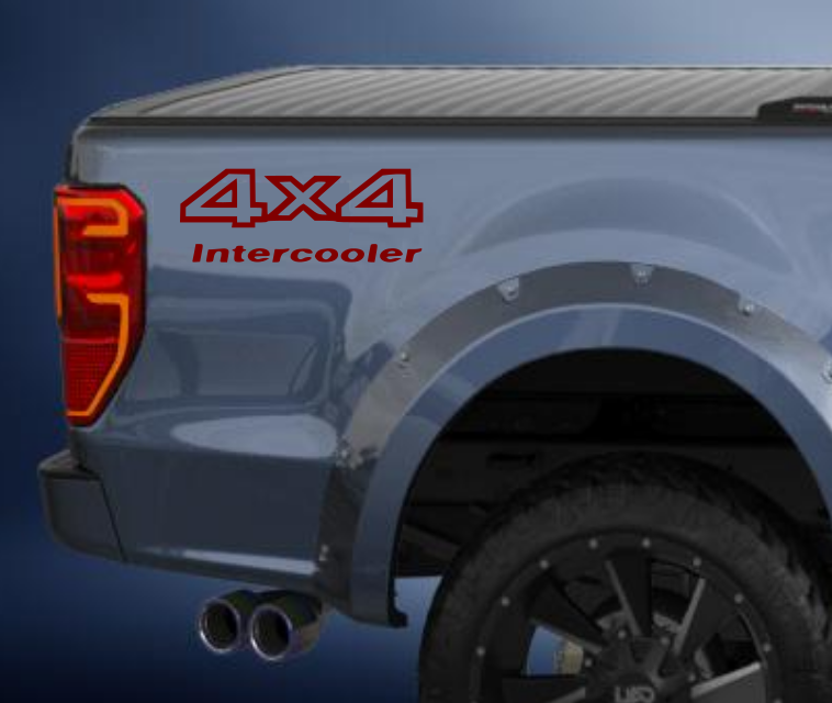4x4 intercooler 4wd side decal/sticker comes in a pack of 2