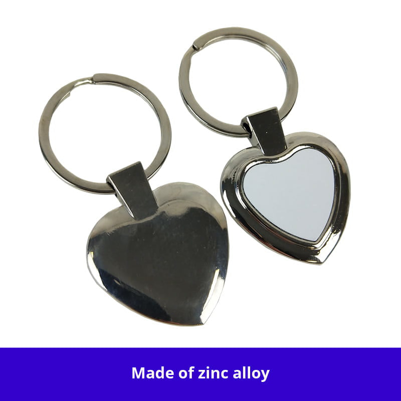 Custom heart shape Metal keyring