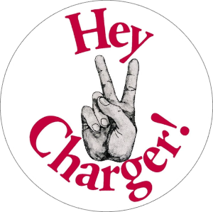 hey charger vinyl sticker