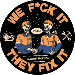 we fuck it they fix it vinyl sticker