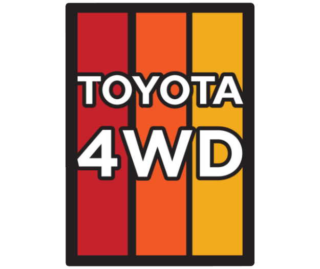 toyota 4wd vinyl sticker