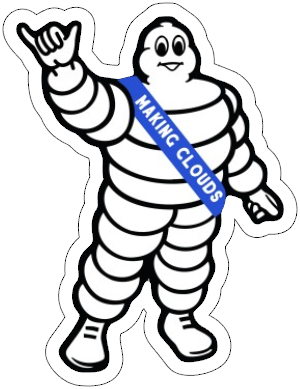 making clouds vinyl sticker