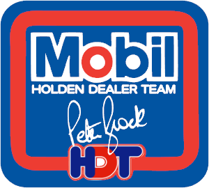mobil holden dealer team peter brock vinyl sticker
