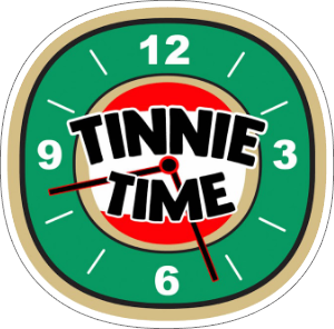 tinnie time vinyl sticker