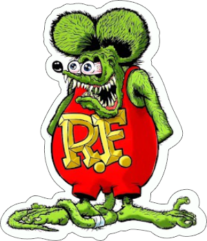 ratfink vinyl sticker