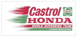 castrol honda printed sticker