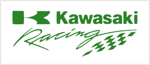kawasaki racing printed sticker