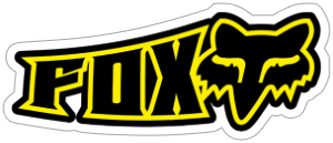 Fox 1 design printed sticker