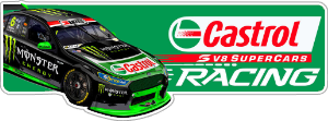 castrol v8 supercars racing vinyl sticker