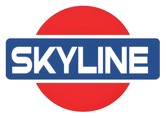 skyline vintage/retro Sticker
