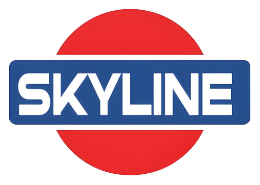 skyline vintage/retro Sticker