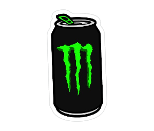 Monster Can Vinyl Sticker