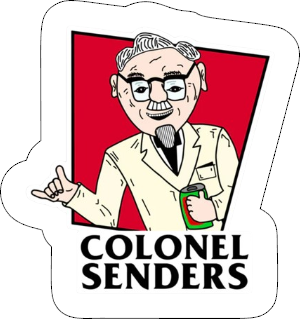colonel senders vinyl sticker