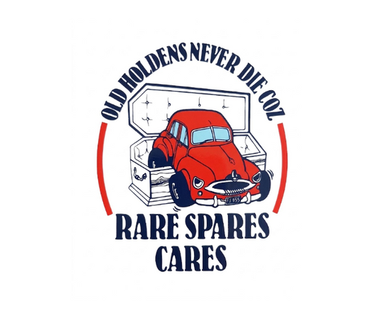 Old Holdens Never Die Vinyl Sticker – 90 × 100 mm